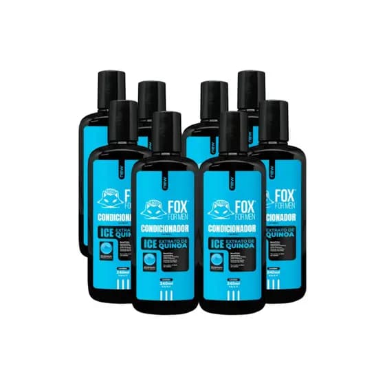 KIT 8un Condicionador Icefresh 240ml Fox For Men