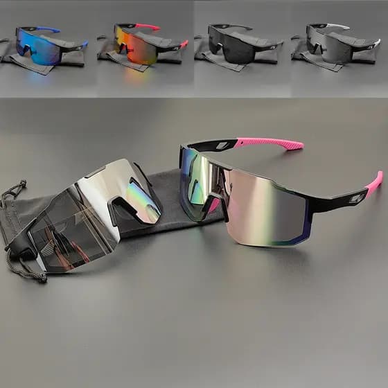Óculos De Sol Esportivos Sem Aro , Masculino , Feminino , Bicicleta , Corrida , Pesca , Lente De Ciclista