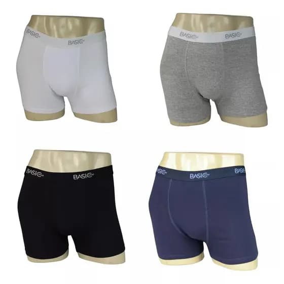 Kit 10 Cuecas Masculina Boxer 96% Algodão Cores Sortidas - GG