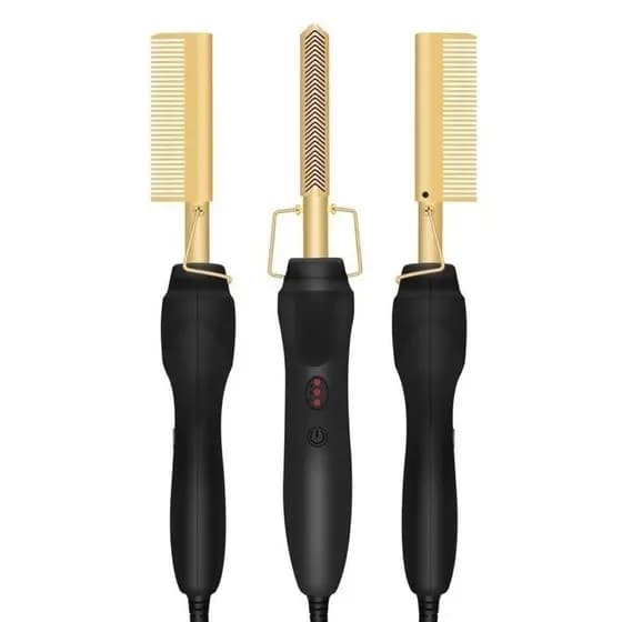 Chapinha de Cabelo 2 em 1 Alisamento e Cachos com Revestimento Cerâmico Profissional e Compacta Airer.br