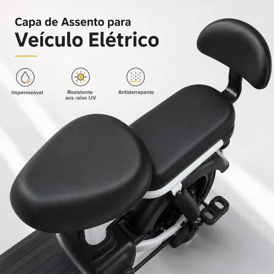 Capa para Banco de Moto Elétrica Impermeável e Térmica | Protege do Sol, Chuva e Sujeira