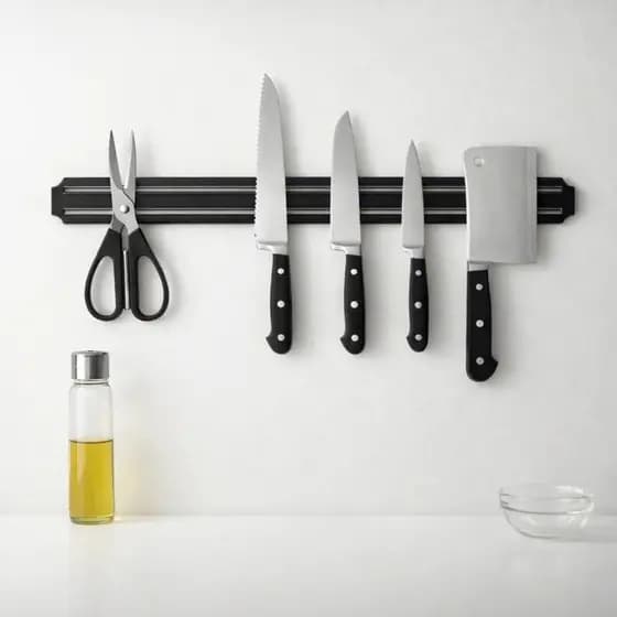 Barra Magnética Porta Facas Suporte Utensílios Cozinha Parede Ímã Forte Multiuso Organizador