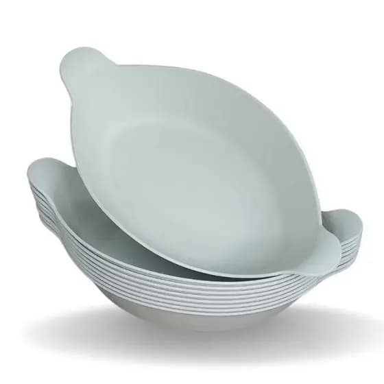 Petisqueira Barquinha Canoa Branca; Kit 3,5,10,15 ou 20 Canoas(Plástico). Petisco/Porções/Salada.