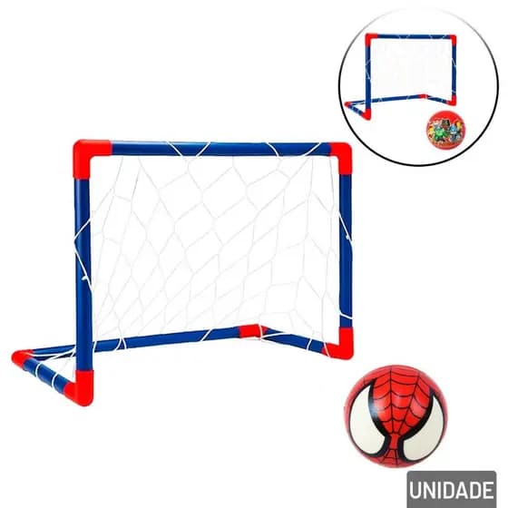 KIT Trave de Futebol 53cm com Bola TOP Heros