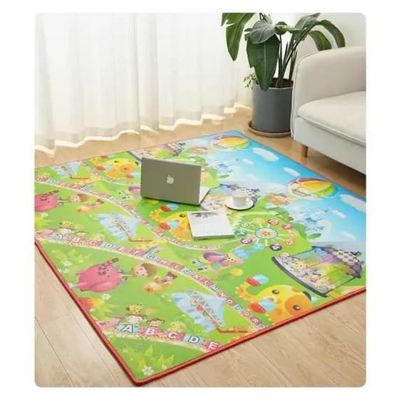 Tapete Infantil Dobrável Térmico 1,80x1,17m Impermeável + Bolsa Transporte