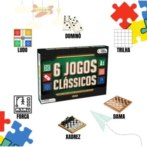 6 JOGOS CLÁSSICOS - DIVERSÃO E NOSTALGIA