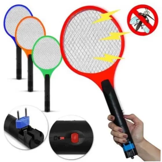 Raquete Eletrica Mata Mosquito 110V 220V BIVOLT