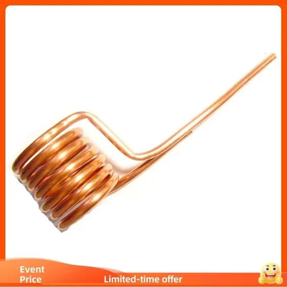 Bobina De Aquecimento Por Indução De Tubo De Cobre DIY ZVS T2 6 Mm De Diâmetro Externo Cabeça Sem Torneira Endurecida