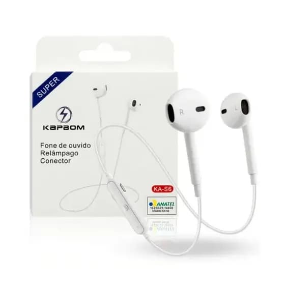 Fone de Ouvido Auricular Bluetooth Esportivo Kapbom