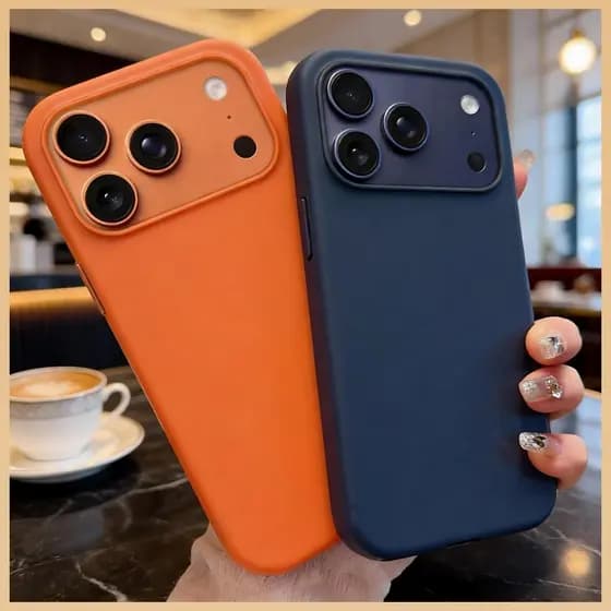 Capa de Couro com Anel Magnético MagSafe + Película Lente Aveludado iPhone 17 Pro Max 17 AIR