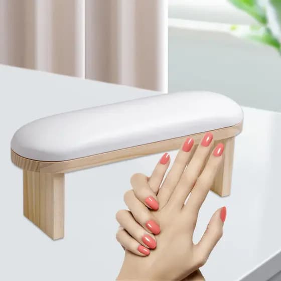 Apoio de Mão Manicure Madeirado Premium Crua