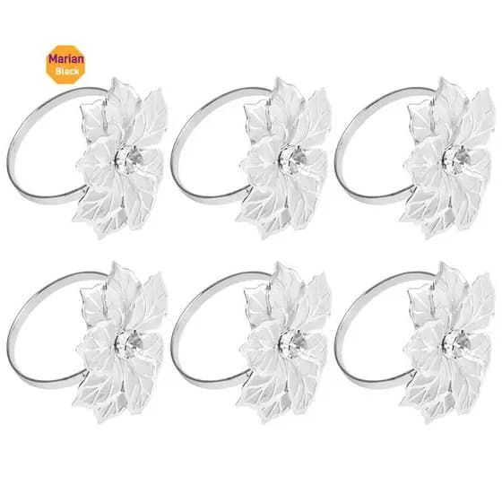 6 Pacotes De Anéis De Guardanapo , Fivelas Dourados Para Decorações De Mesa , Casamento , Jantar , Festa , Decoração DIY