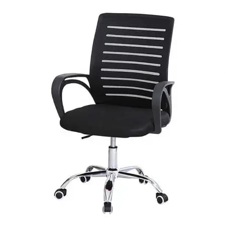 Cadeira De Escritório Ergonômica Giratória Com Altura Ajustável Cor Preto Expresso