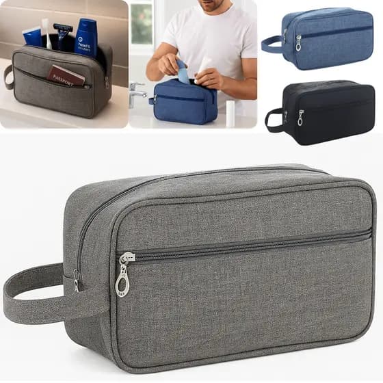 Necessaire Masculina Impermeável Bolsa Higiene Viagem sauna praia Porta Objetos