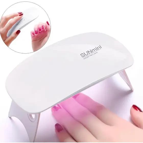 Secador de Unhas Cura de Esmalte Gel LED USB Sun Mini Cabine Portátil para Manicure Pedicure Compact