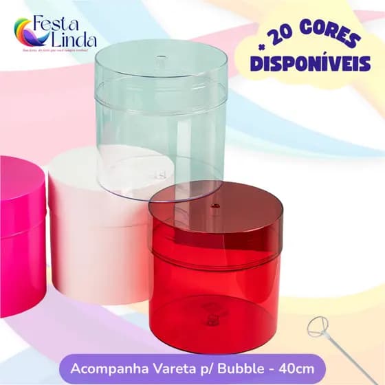 Caixa Redonda M 15x15 Acrílica (Unidade)
