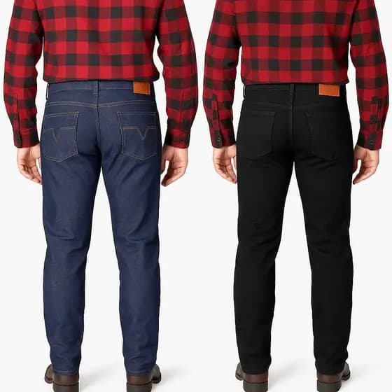 Kit 2 Calças Masculina Jeans Tradicional Barata Reforçada Confortável para Trabalho Pesado