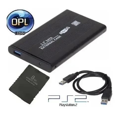 Hd Externo para PS2 500gb mais de 2700 Jogos + Memory Card Opl Frete Grátis Lista de jogos no Chat