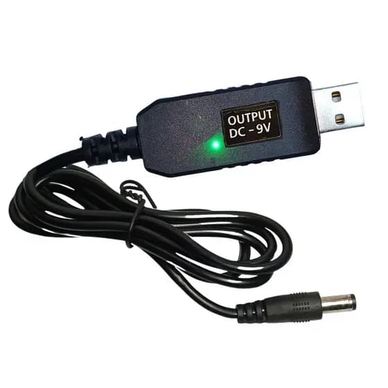 Cabo Usb Conversor De Tensão 5v Para 12v / 9V Step Up Led