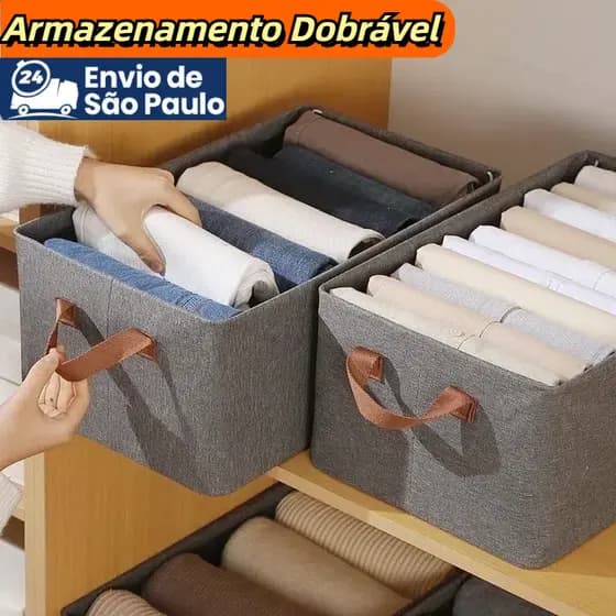 Caixa De Armazenamento De Roupas Arrumados Grade Para Íntimas E Calças, Caixa Multiuso Rígido