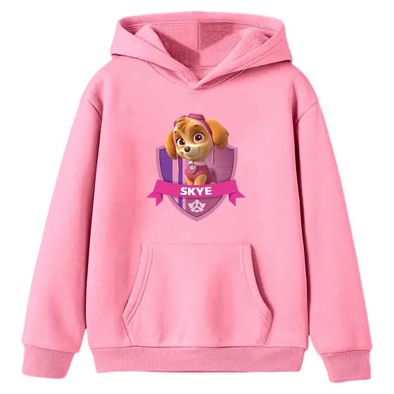 Moletom Infantil Canguru Skye Pa-tru-lha Ca-ni-na Desenho Tv Kids Blusa Flanelado