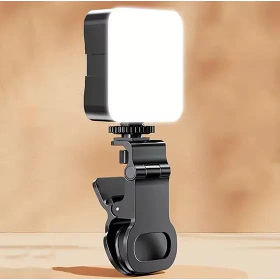 Iluminação Fotográfica Noturna De Preenchimento LED Luz De Vídeo De Lâmpada Portátil De Fotografia Com Clip Com pilha