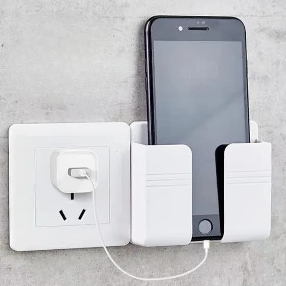Kit Suporte Celular Parede Multiuso Multifuncional Adesivo Controle Remoto Carregamento