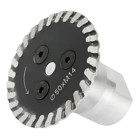 Mini Disco Diamantado Turbo 50mm Rosca M14 - Esmerilhadeira