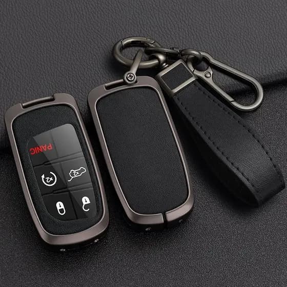 Capa De Chave De Carro De Metal Adequada Para JEEP Compass Renegade Commander Avenger/4/5 Protetor De Botão