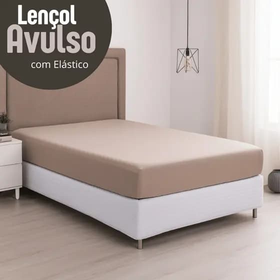Lençol Avulso Malha 100% algodão c/ Elastico solteiro, casal, queen e king