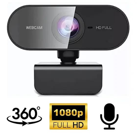 Webcam Full Hd 1080p Microfone Pc Notebook Home Office Nova Pronta Entrega