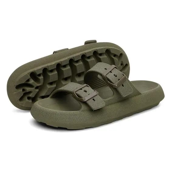Chinelo Masculino Sandália Duas Tiras Slide Confortável Birken Fivela Papete Casual Blogueira Moda