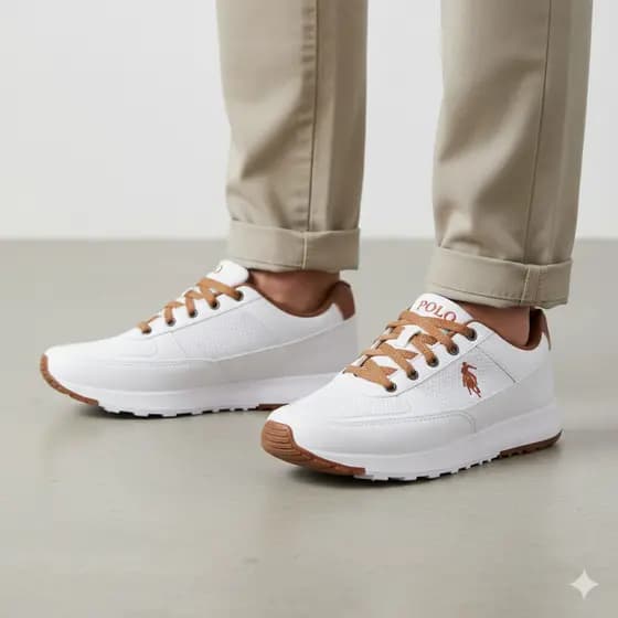 Tênis Masculino Polo Elite Adulto Casual Social Confortável Macio Lançamento Sapatenis Presente