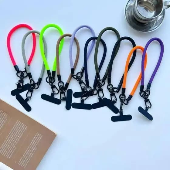 Kit Cordão De Pulseira Para Capa Capinha Celular