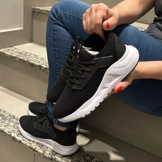 Tênis Unissex Esportivo Confortável Para Caminhada Amortecimento Suave