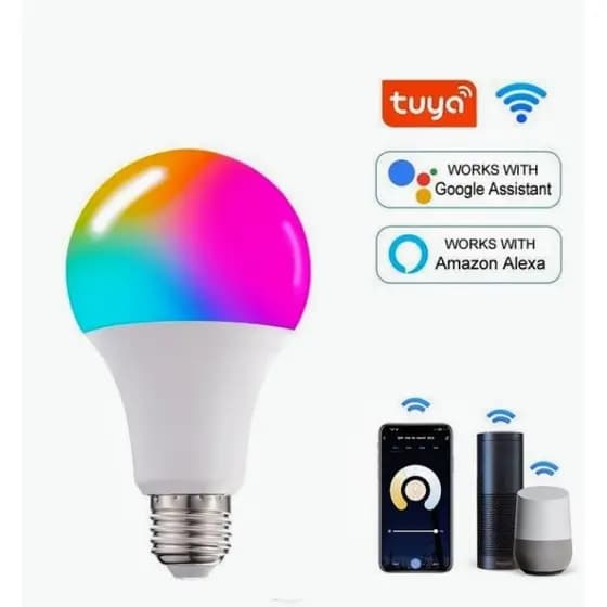 Lâmpada Inteligente Rgb Smart Life Tuya Para Alexa E Google Assistant 15W