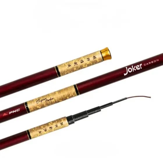 Vara Pesca Telescópica Pnc Joker Carbono Gomo Curto 4,50m