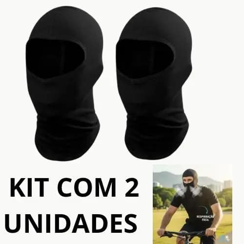kit 2 Toucas Ninjas Balaclava Touca Proteção Motoqueiro Frio Calor Toca NINJA BALACLAVA Moto Motoboy MOTO MOTOBOY