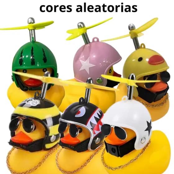 Patinho Decorativo Com LED E Som Para Guidão