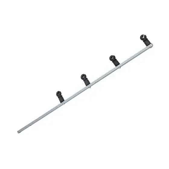 Haste Galvanizada 3/8" com 4 Isoladores Tipo Gancho Preto Para Cerca Elétrica