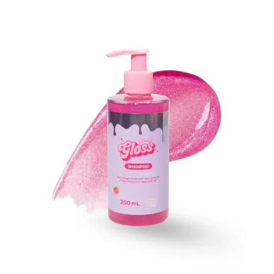 Shampoo Iconic Gloss Framboesa – brilho e hidratação aos fios Brascare – 250ml