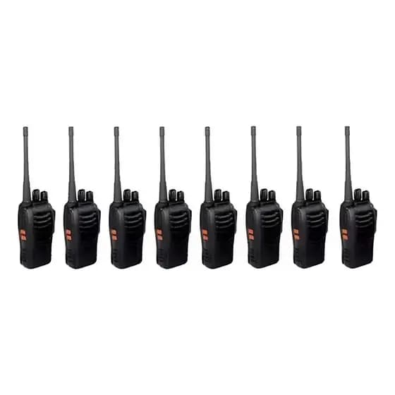 Kit 8 Radio Comunicador Walktalk 12km Profissional Segurança Baofeng