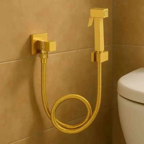 Ducha Higiênica Tokio Dourado - Ducha em Metal Gold