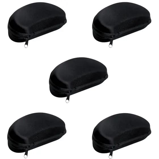 Kit 5 Porta Oculos Estojo Capinha Para Óculos De Sol Grau Case Estojo Com Fechamento em Zíper