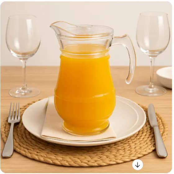 Jarra de Vidro Resistente Com Relevo Com Tampa Água Suco Vários Modelos