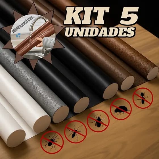 KIT 5 Veda Portas Ajustável 80cm Duplo impermeavel