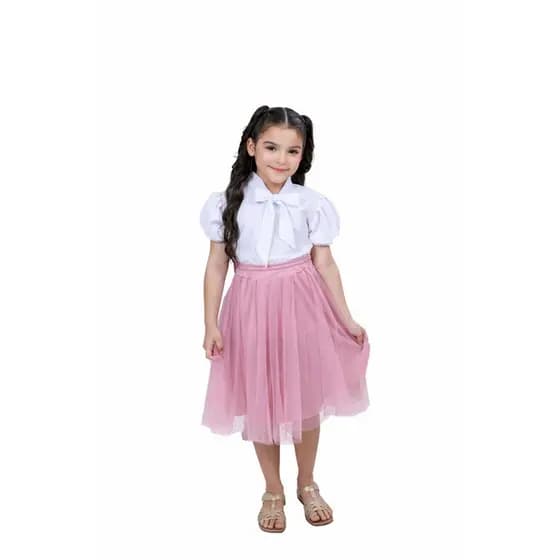 conj 2 pecas 1 saia 1blusa congresso infantil moda evangélica moda juvenil moda cristã saia de tule blusa feminina