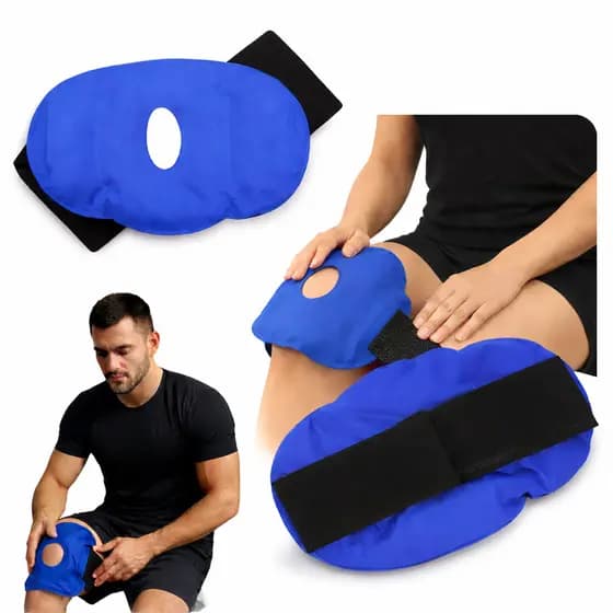 Bolsa Gel Compressa Quente Fria Flexível Reutilizável Para Micro-ondas E Freezer Alívio De Dores E Lesões Esportivas
