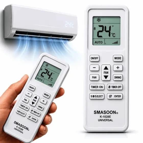 Controle Universal Para Ar Condicionado Split E Janela Modelo 1000 Em 1 Busca Inteligente Rápida