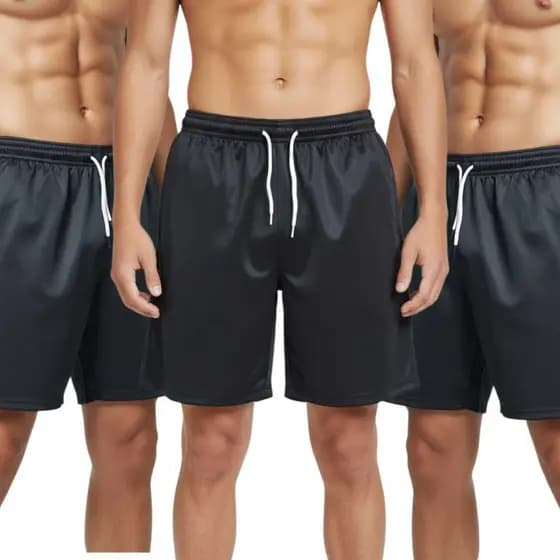 KIT 3 BERMUDAS MASCULINA LAZER DRYFIT HELANCA ESPORTES ESPECIAL CONFORTAVEL
